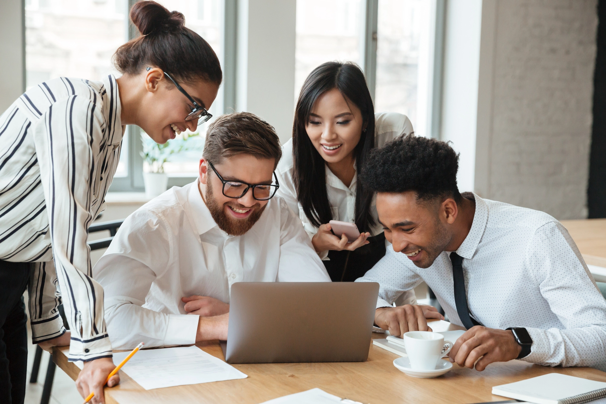 happy-young-business-colleagues-