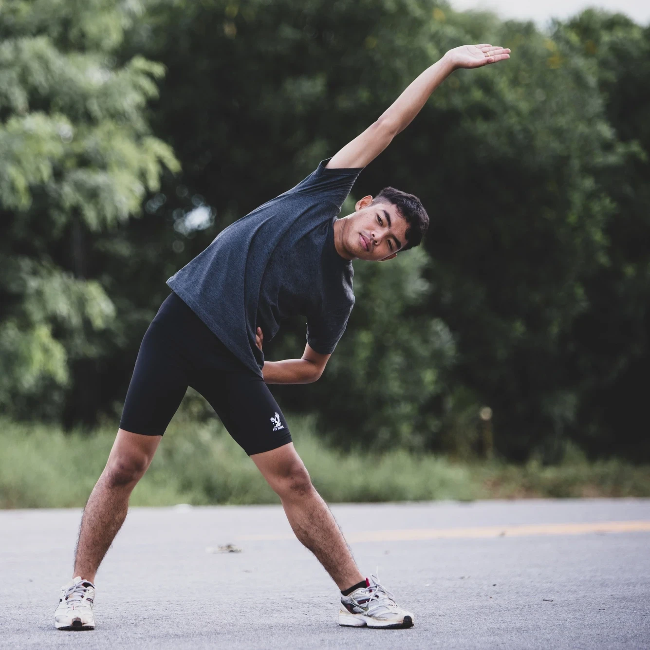 stretching