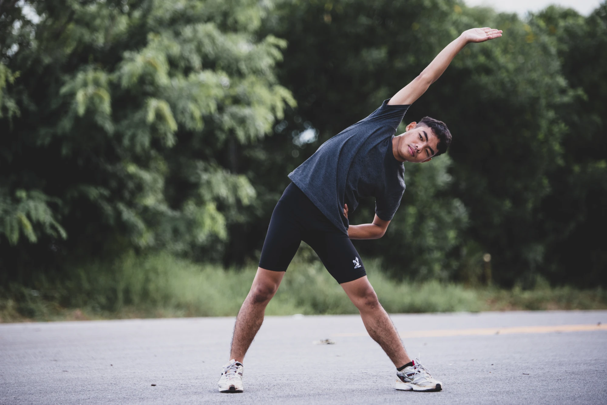 stretching